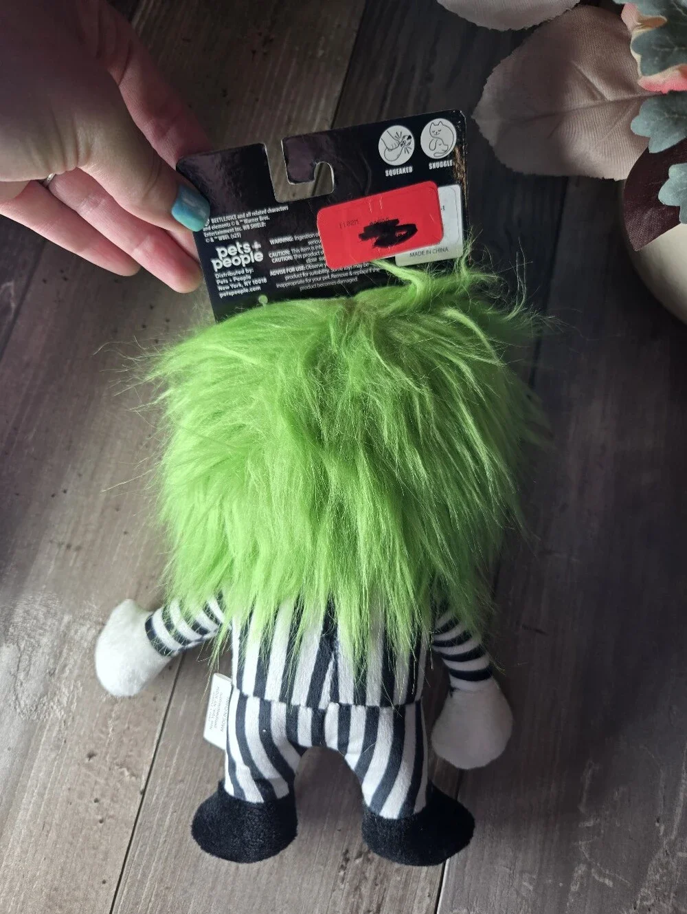 NWT Beetlejuice Dog Toy – Pets + People – Plush
